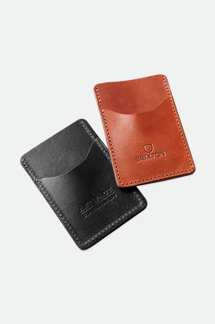 Accesorios Brixton Artifact Cuero Card Holder Wallet Unisex Negras | TBSU41698