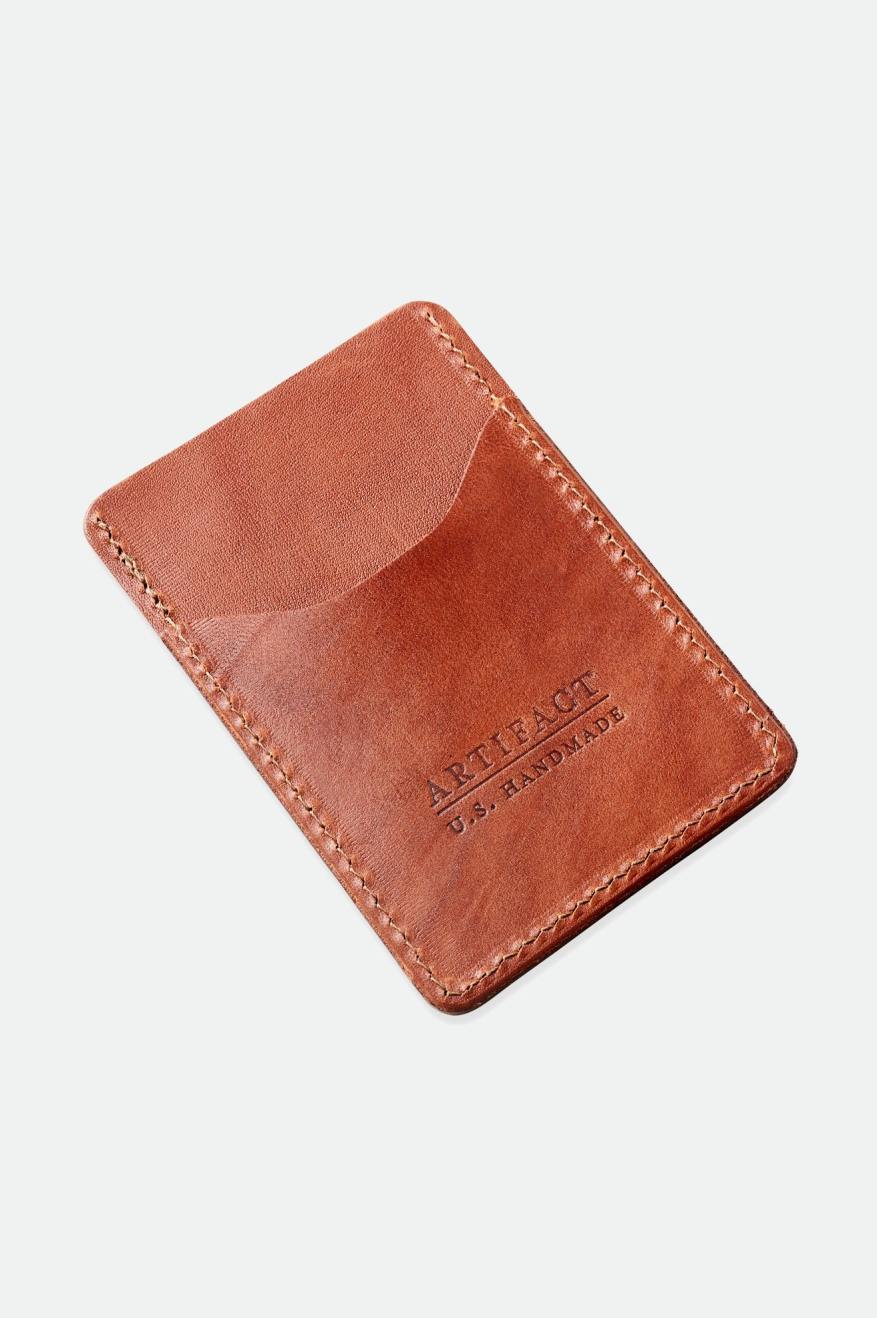 Accesorios Brixton Artifact Cuero Card Holder Wallet Unisex Marrones | VEMW37582