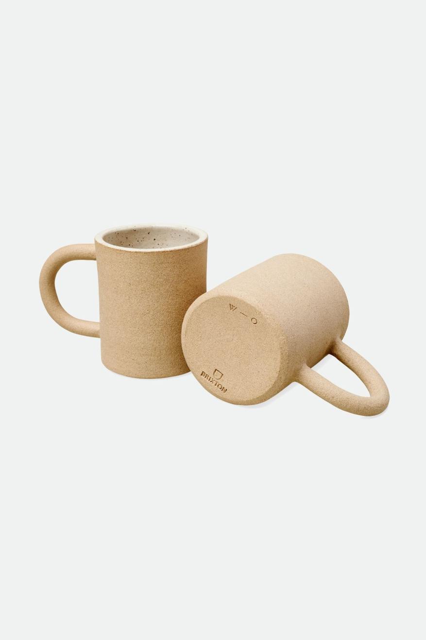 Accesorios Brixton O-M Hand Crafted Cerámico Mug Unisex Beige | WDFP61395