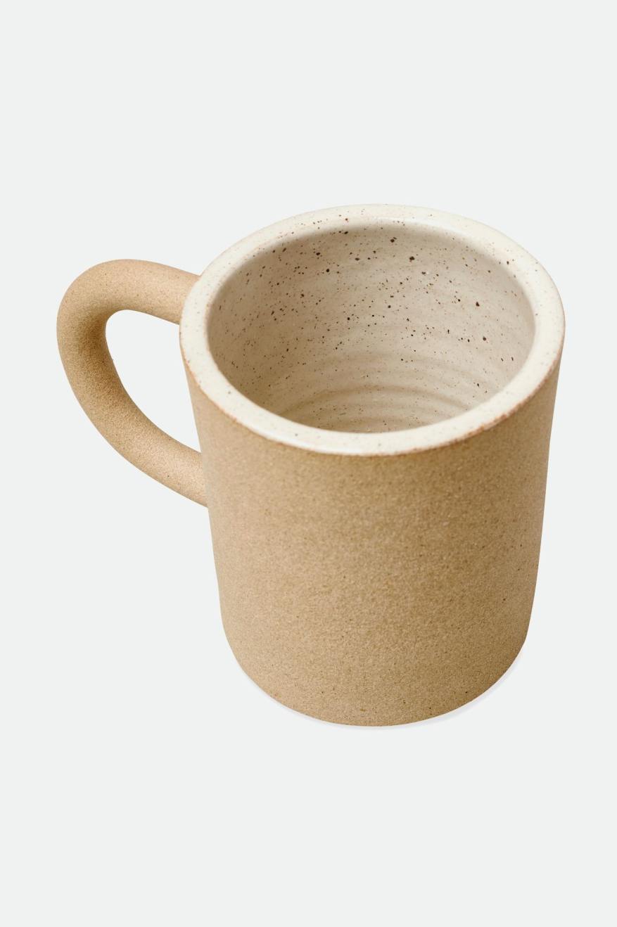 Accesorios Brixton O-M Hand Crafted Cerámico Mug Unisex Beige | WDFP61395