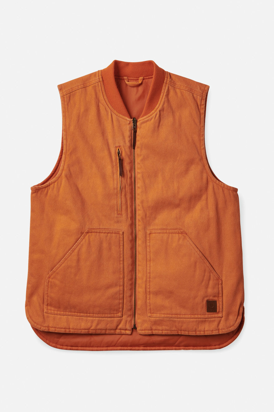 Chaquetas Brixton Abraham Reversible Vest Hombre Naranjas | NIHP79468