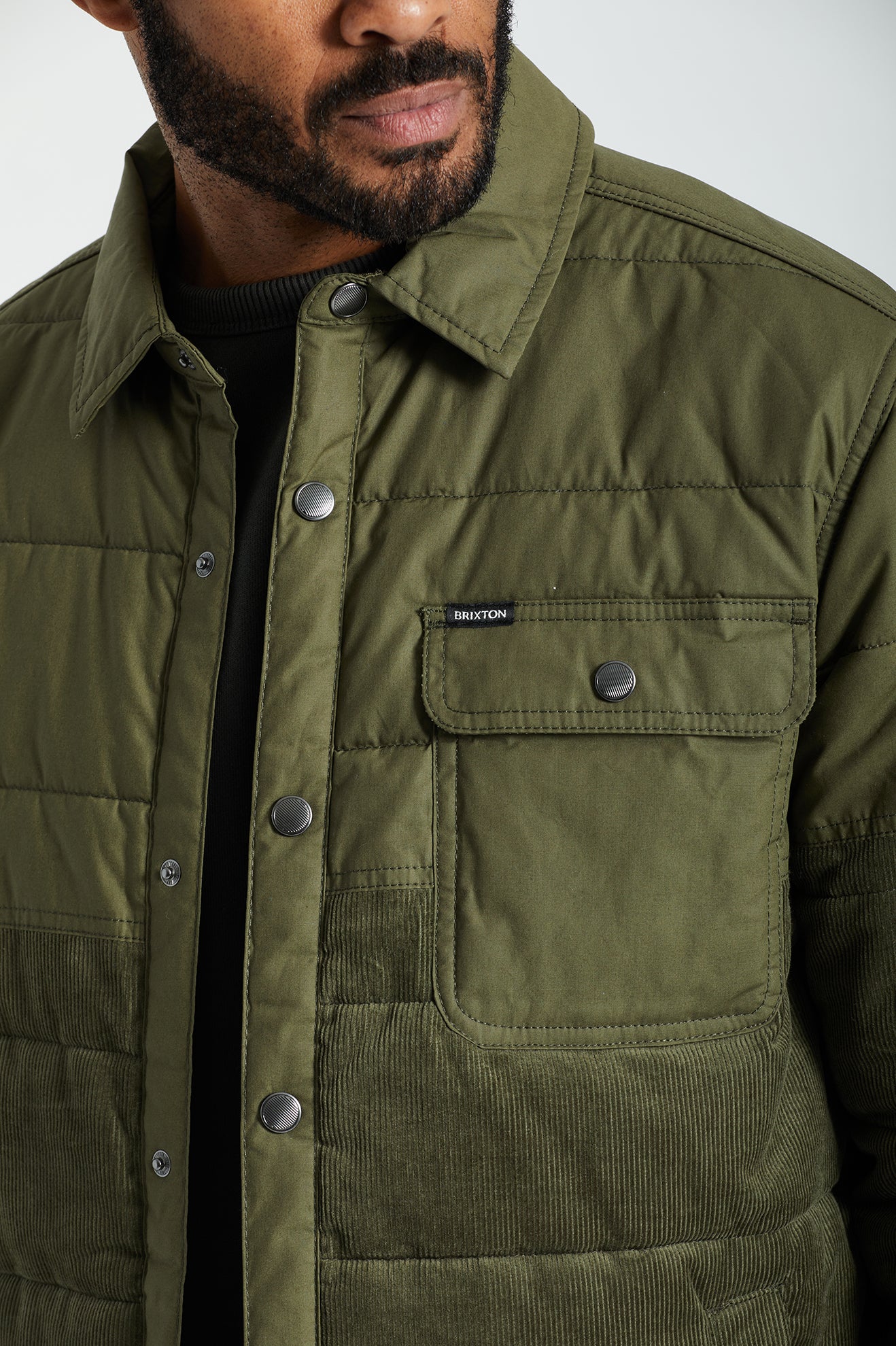 Chaquetas Brixton Cass Hombre Verde Oliva | NAQG63582