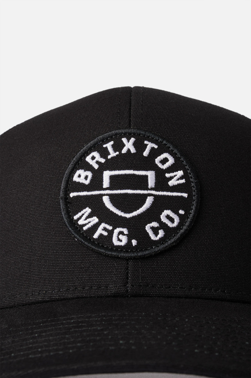 Gorras Brixton Crest NetPlus MP Trucker Hat Hombre Negras | AXVB61407