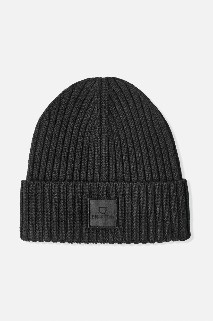 Gorros Brixton Alpha Square Merino Lana Mujer Negras | LAOX73158