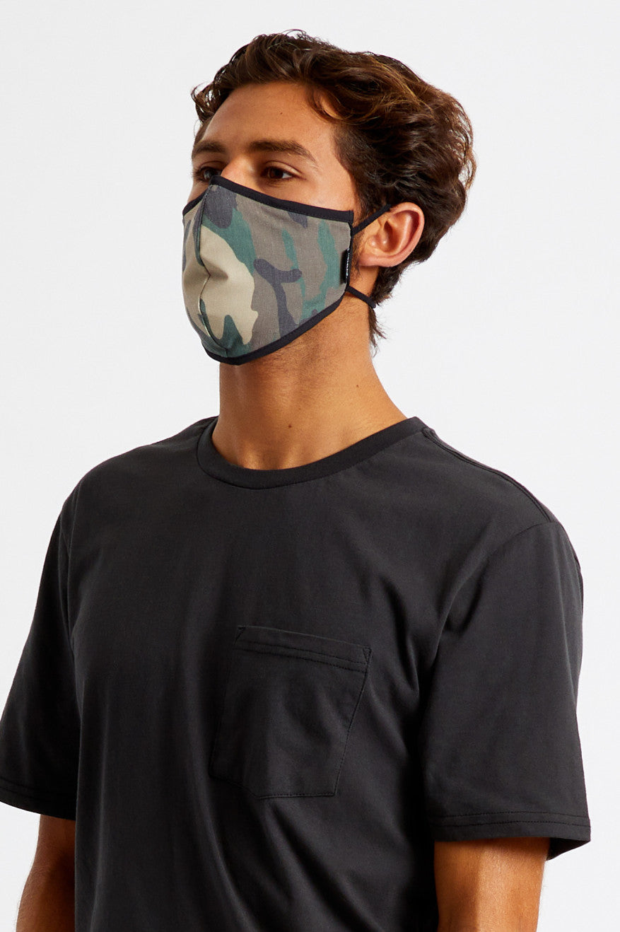 Mascarilla Brixton Antimicrobial 4-Way Stretch Unisex Camuflaje | QPBU95860