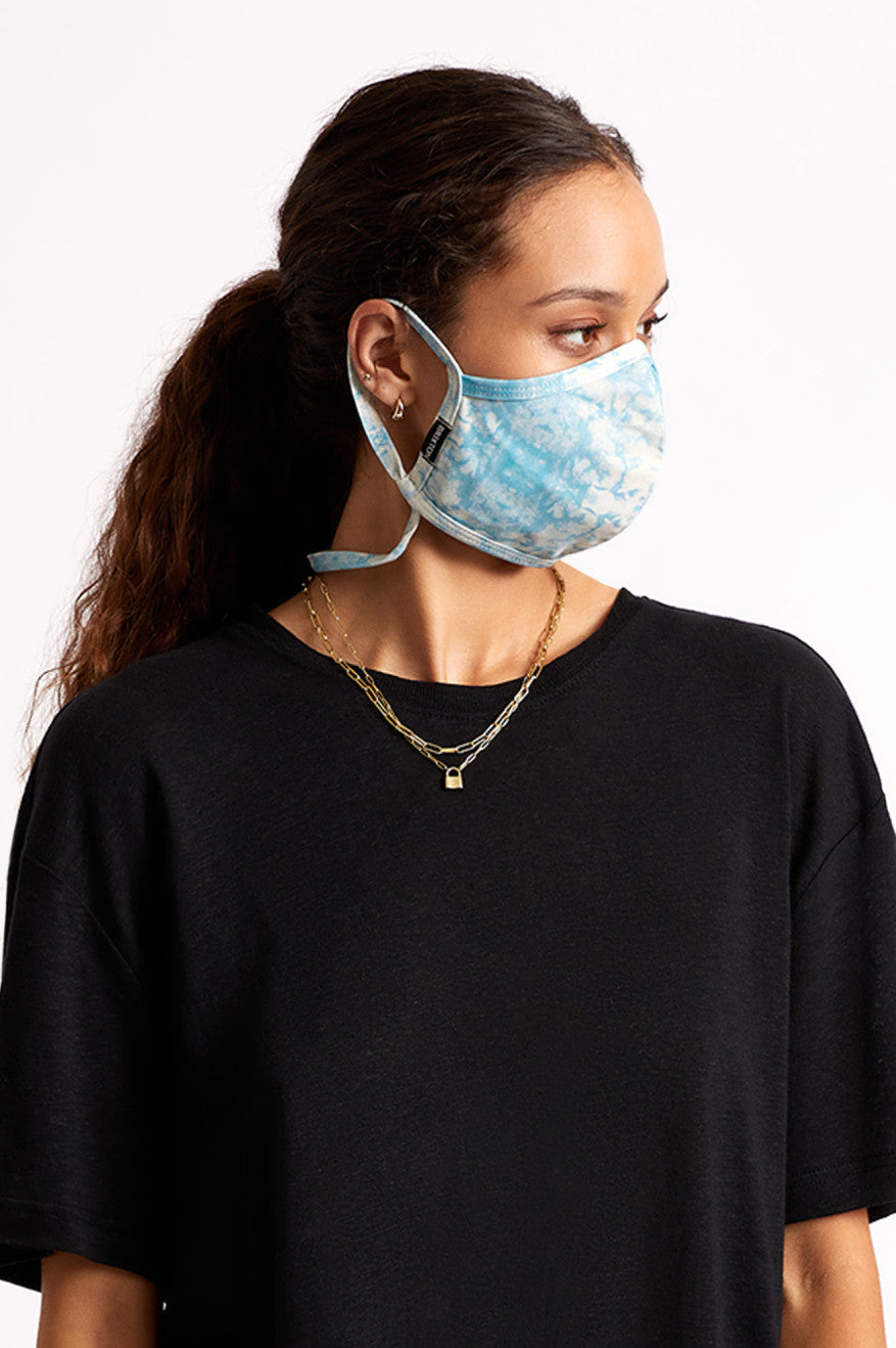 Mascarilla Brixton Everything Unisex Azules Naranjas Azules | NXHK52894