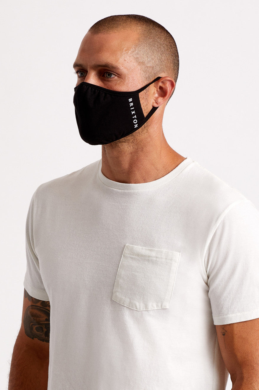 Mascarilla Brixton Tee Unisex Negras | RCJP64298