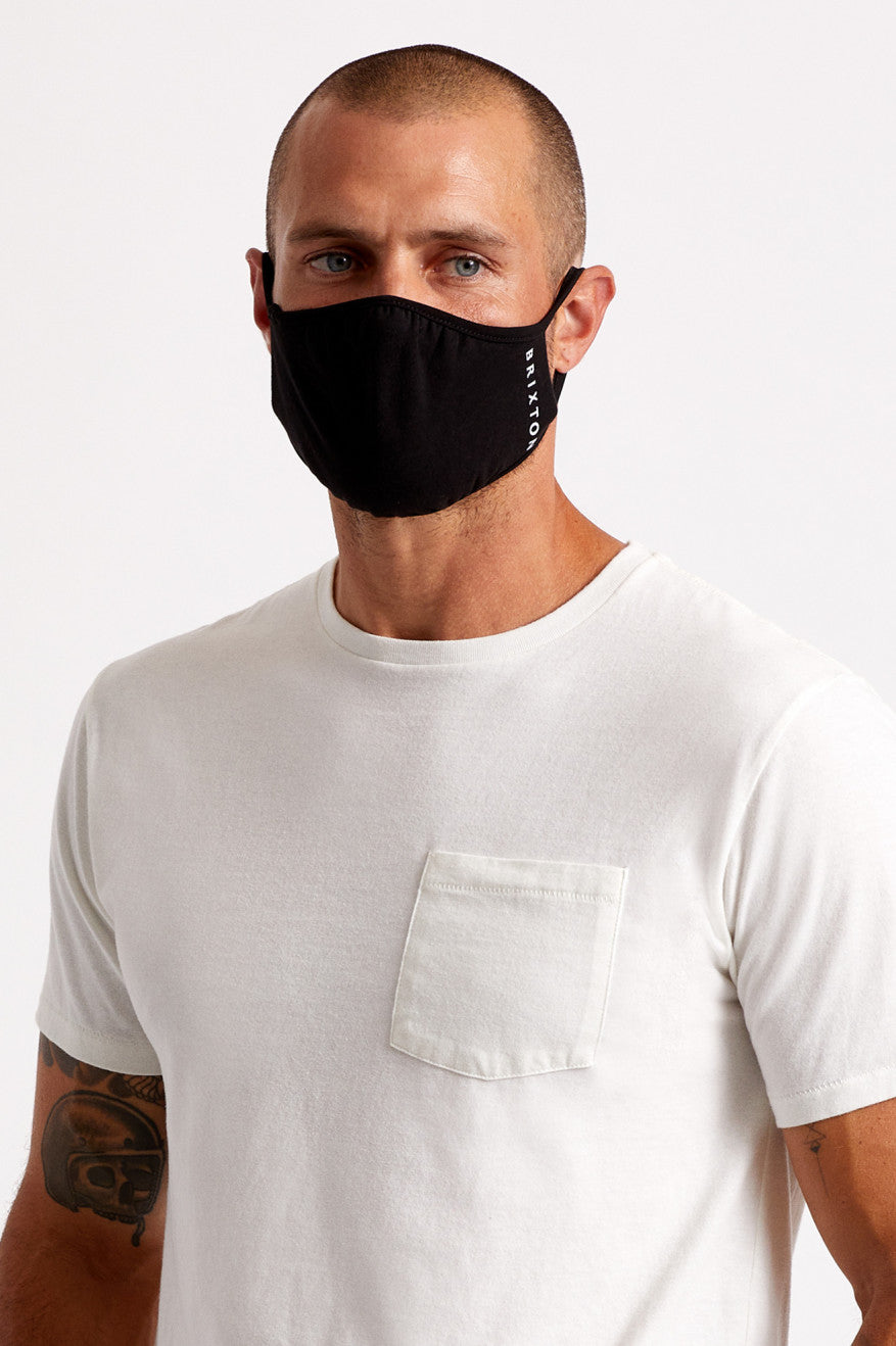 Mascarilla Brixton Tee Unisex Negras | RCJP64298