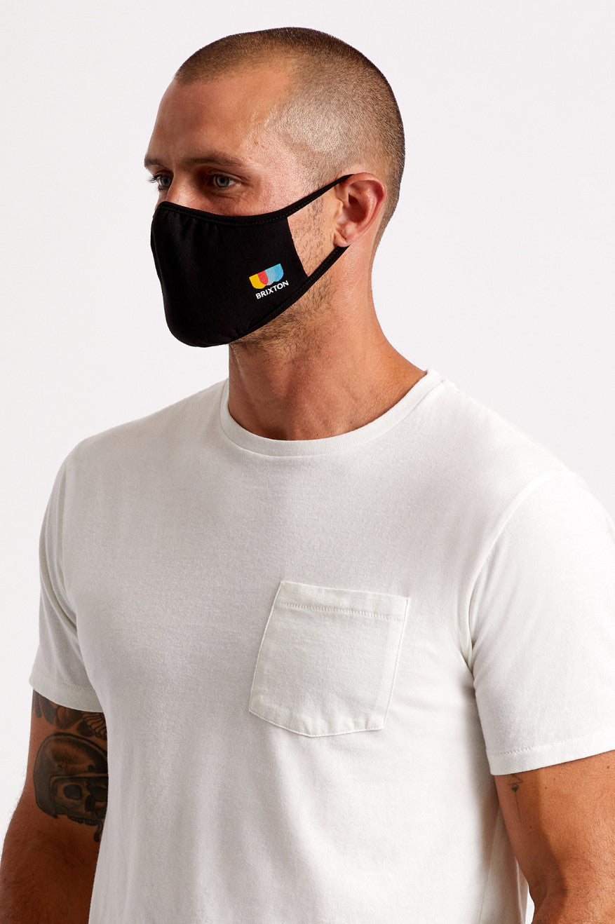 Mascarilla Brixton Tee Unisex Negras | ZULF12038