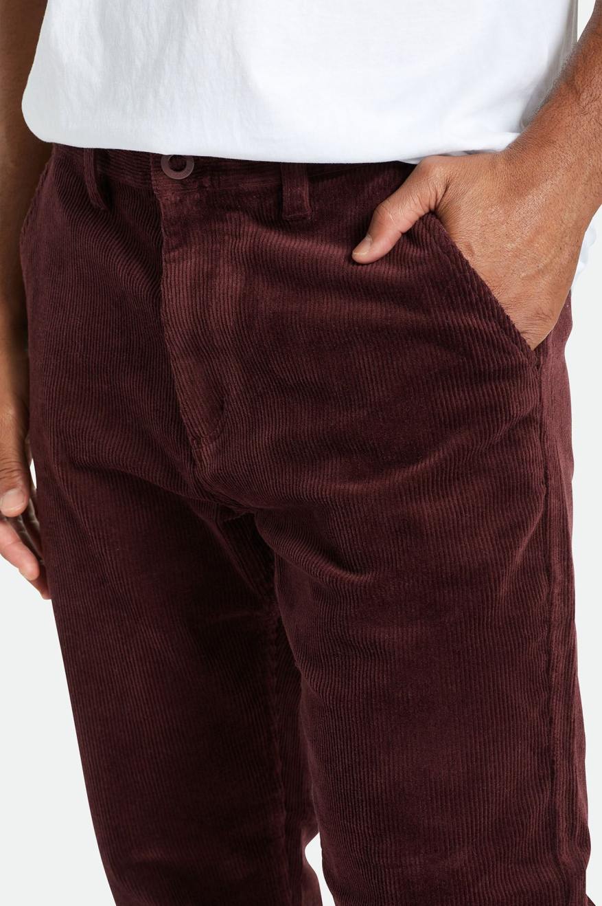 Pantalones Brixton Choice Chino Regular Hombre Rojas | GUPK38019