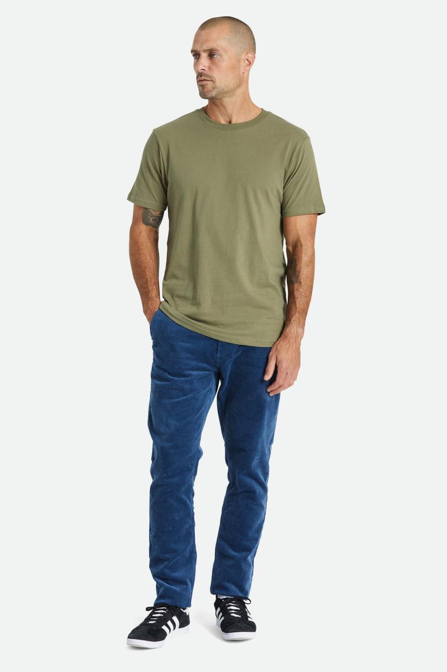 Pantalones Brixton Choice Chino Regular Hombre Azules | HSKE91076