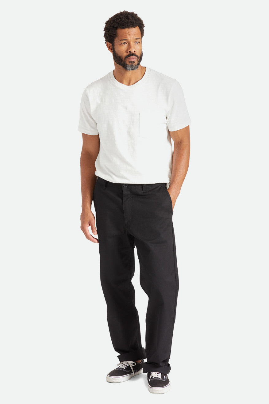 Pantalones Brixton Choice Chino Relaxed Hombre Negras | CNAR62503