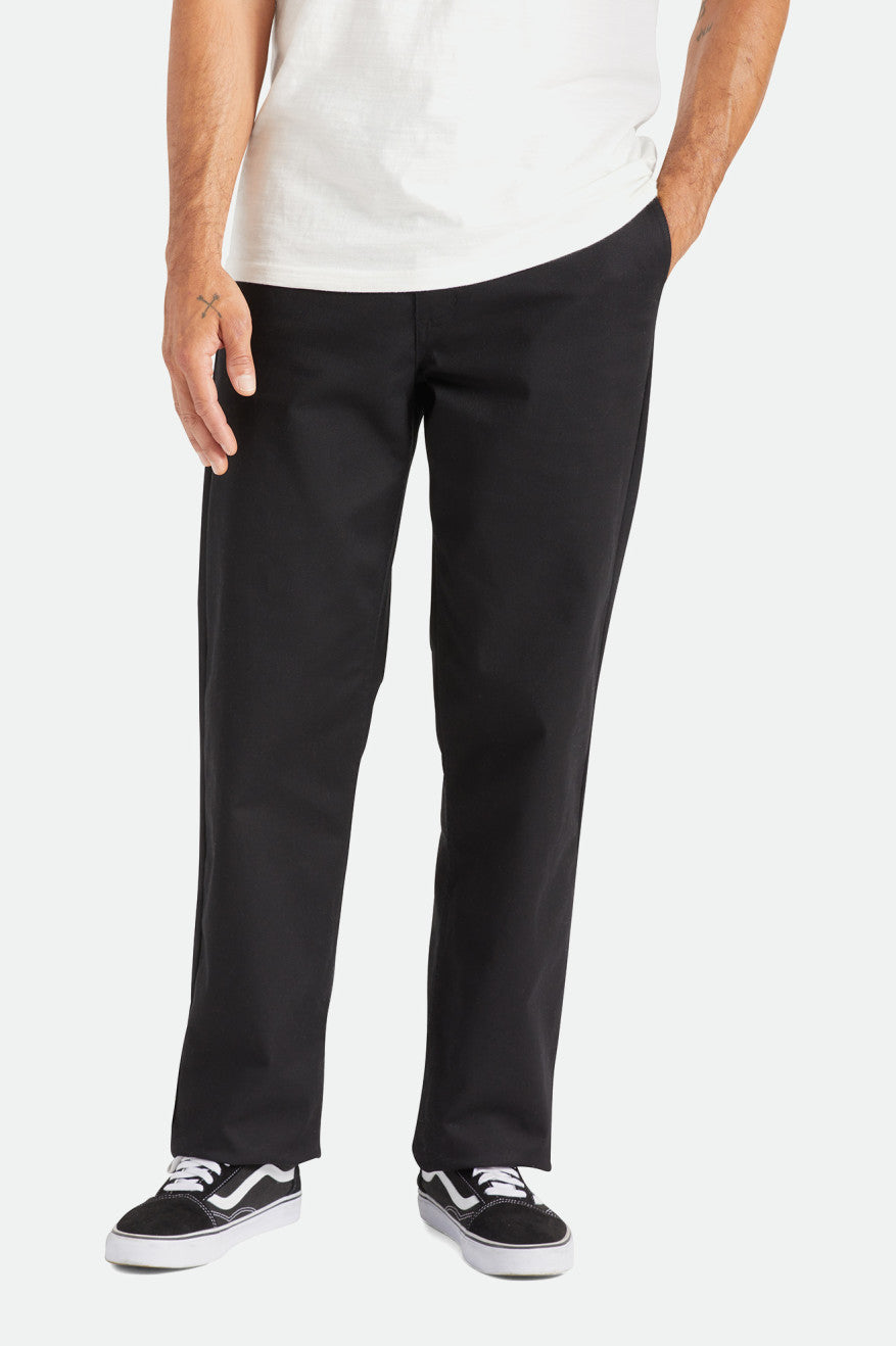 Pantalones Brixton Choice Chino Relaxed Hombre Negras | CNAR62503