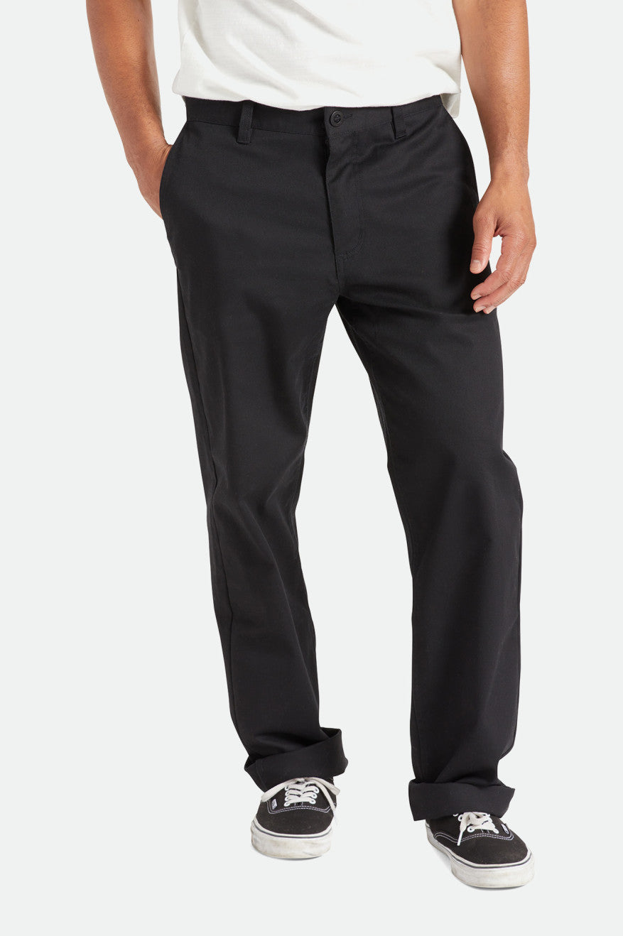 Pantalones Brixton Choice Chino Relaxed Hombre Negras | CNAR62503