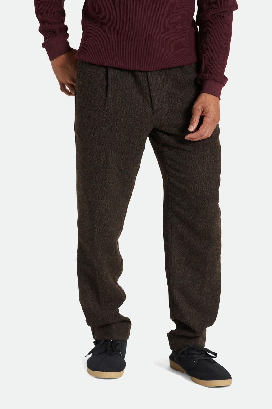 Pantalones Brixton Regent Reserve Trouser Hombre Marrones | EZQX70526