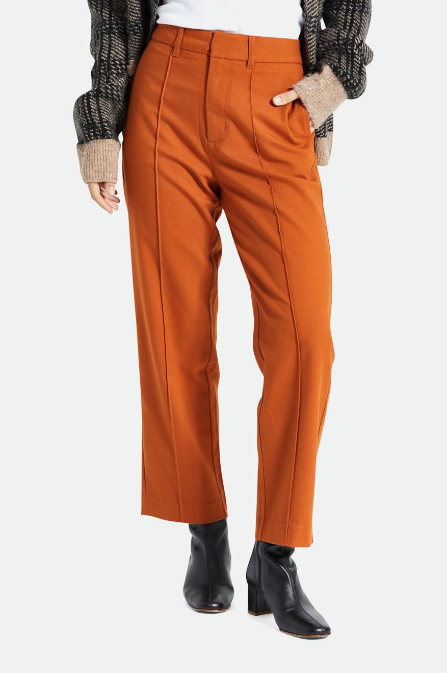 Pantalones Brixton Retro Trouser Mujer Naranjas | FKNG78520