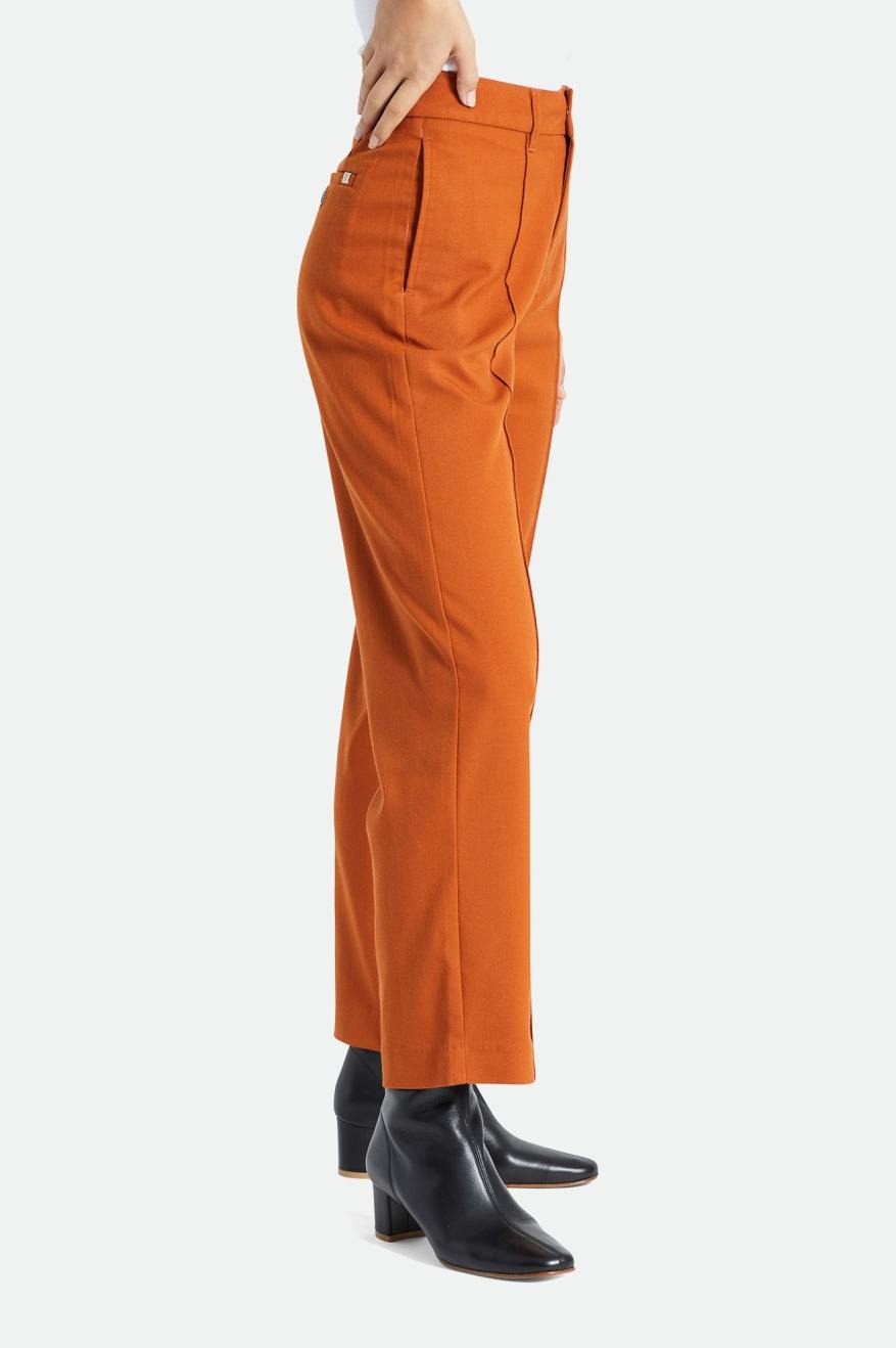 Pantalones Brixton Retro Trouser Mujer Naranjas | FKNG78520