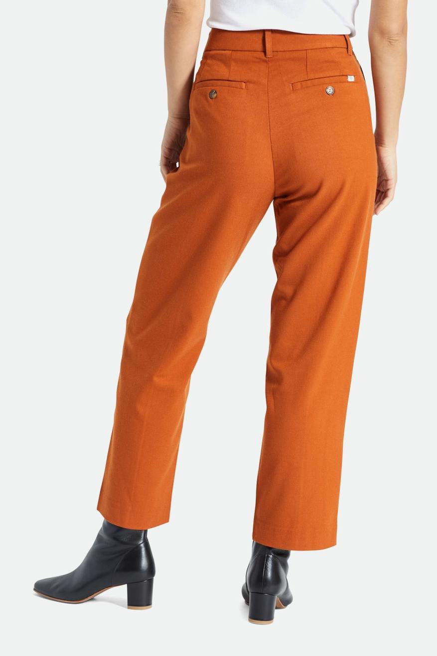 Pantalones Brixton Retro Trouser Mujer Naranjas | FKNG78520