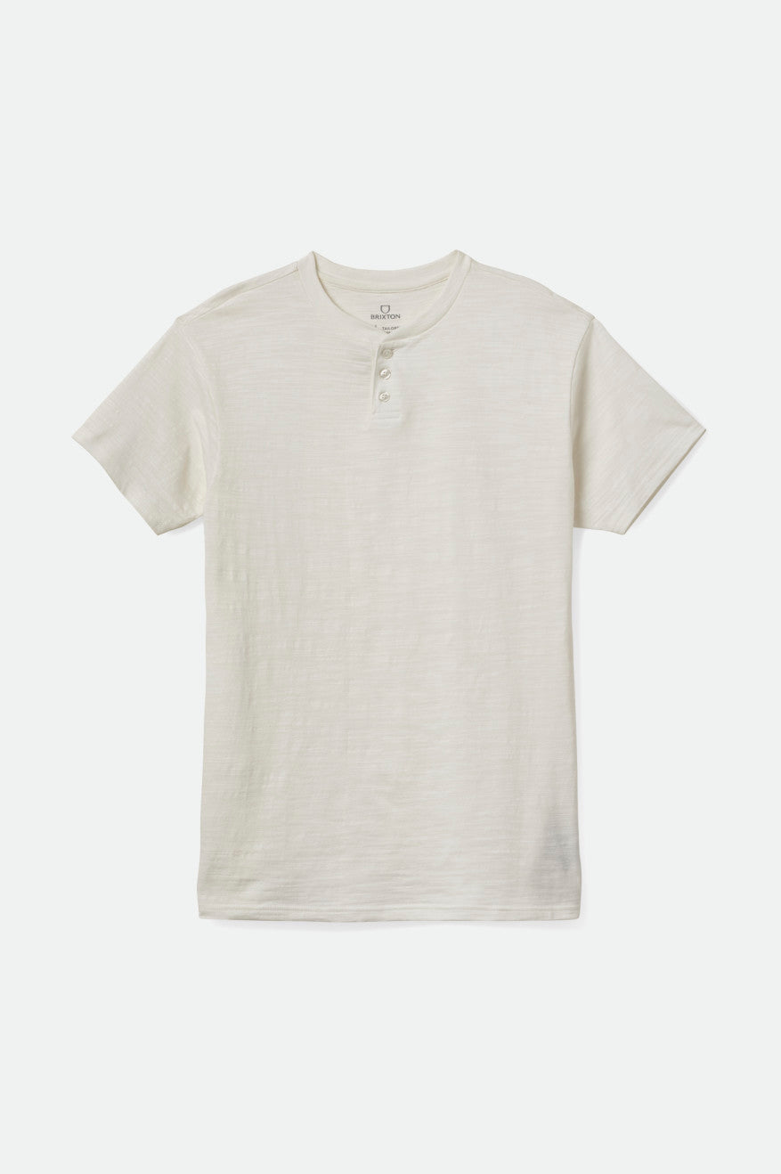 Prendas De Punto Brixton Basic Slub S/S Henley Hombre Blancas | JUAT19032