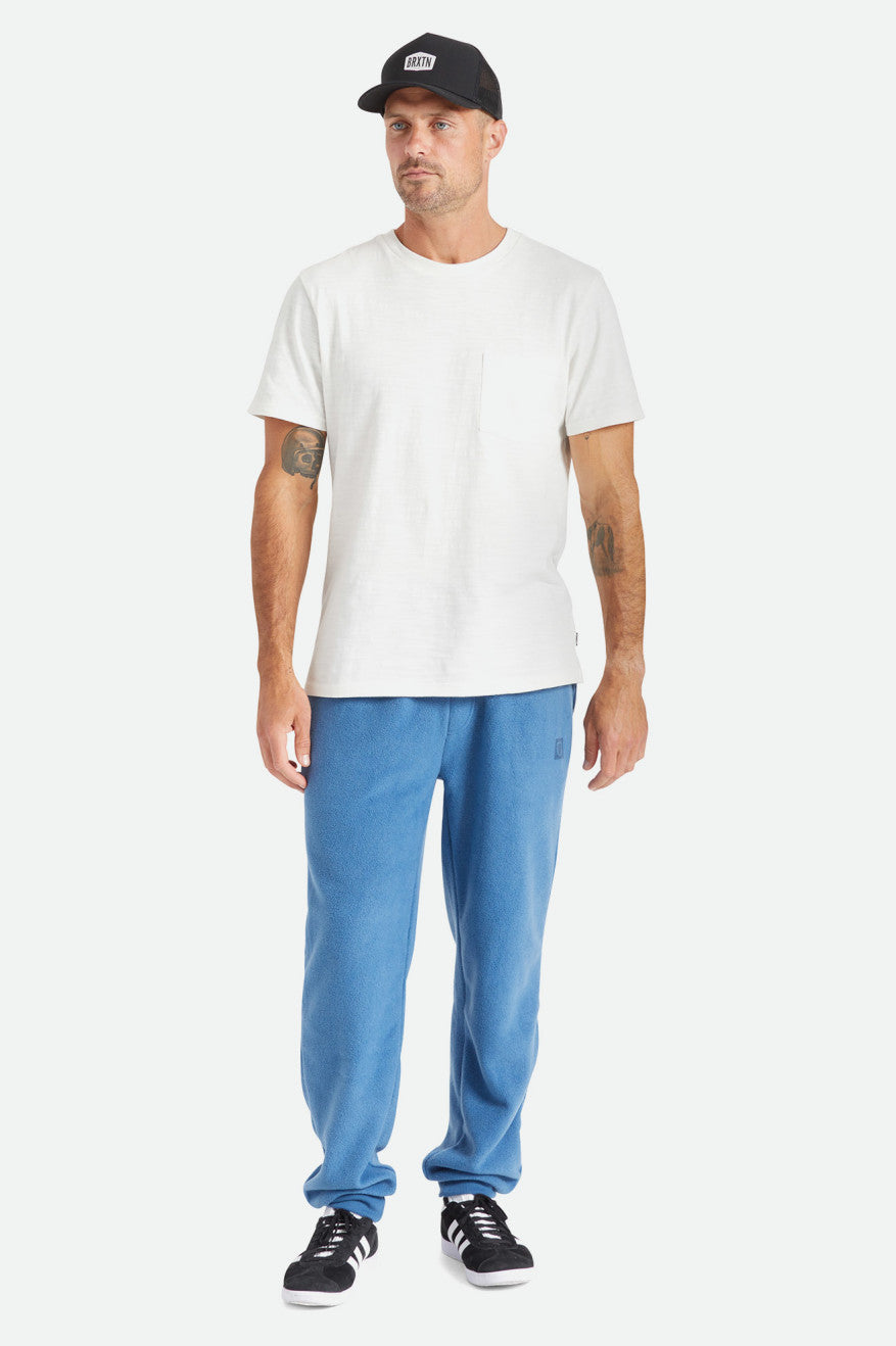 Prendas De Punto Brixton Basic Slub S/S Pocket Hombre Blancas | YJTX37426