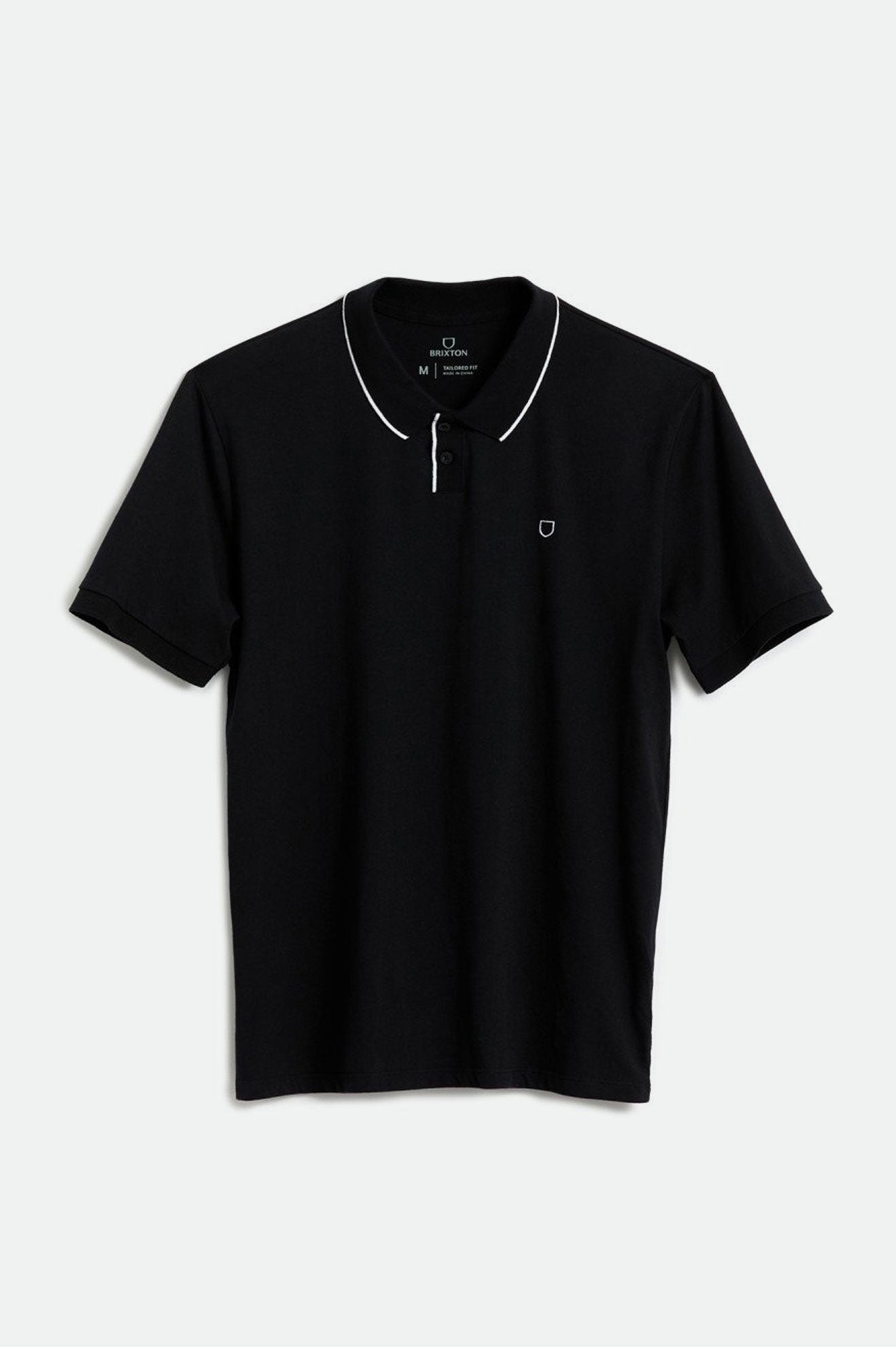 Prendas De Punto Brixton Proper S/S Polo Hombre Negras | FRHJ03615