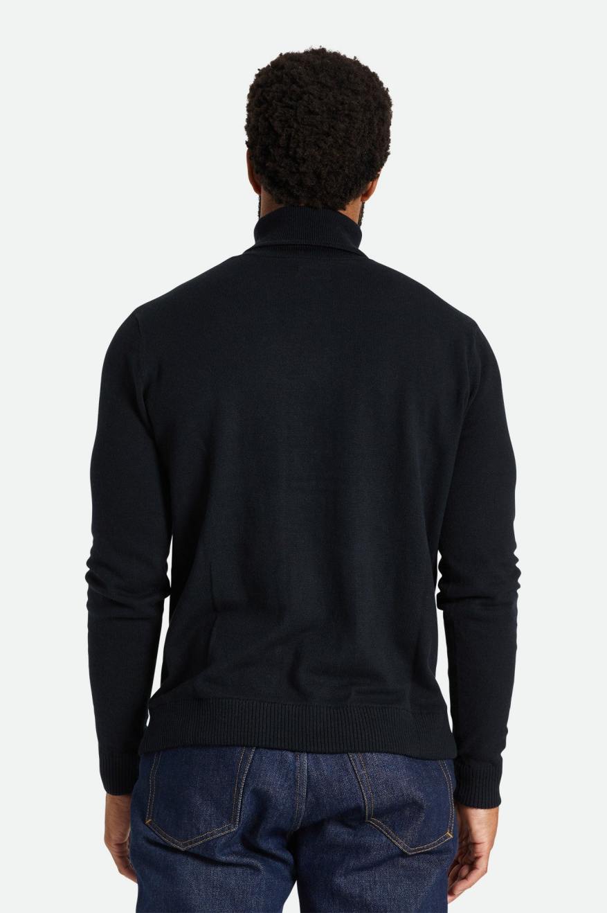 Prendas De Punto Brixton Reserve Cashmere L/S Turtleneck Hombre Negras | CDRL14268