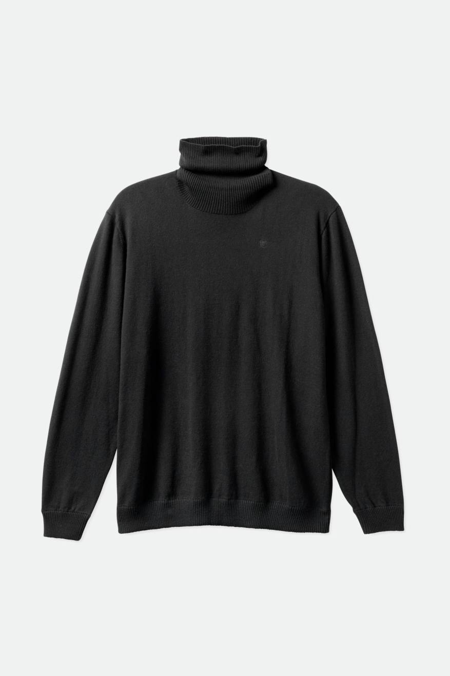 Prendas De Punto Brixton Reserve Cashmere L/S Turtleneck Hombre Negras | CDRL14268