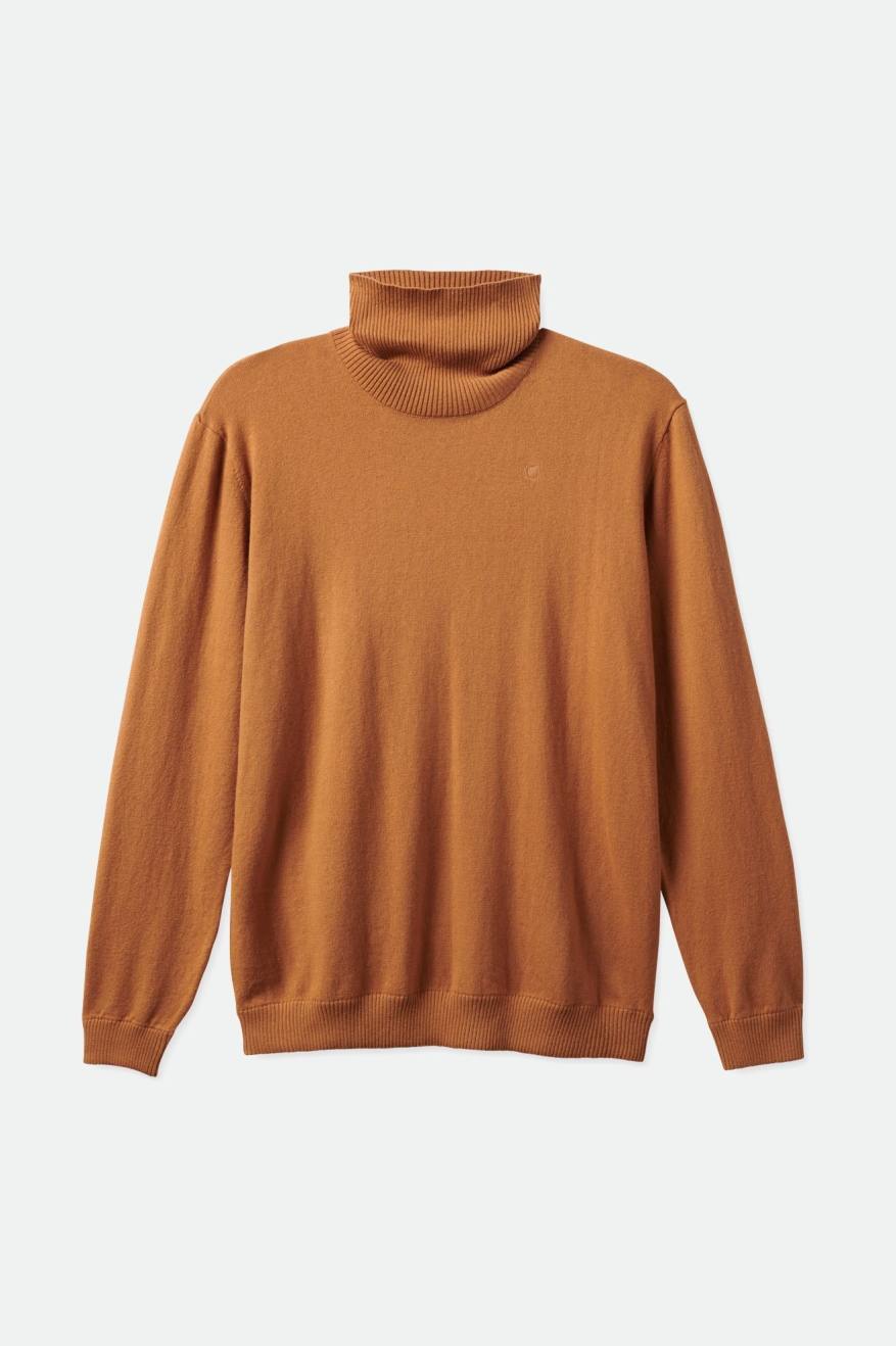 Prendas De Punto Brixton Reserve Cashmere L/S Turtleneck Hombre Marrones | YUBW60132