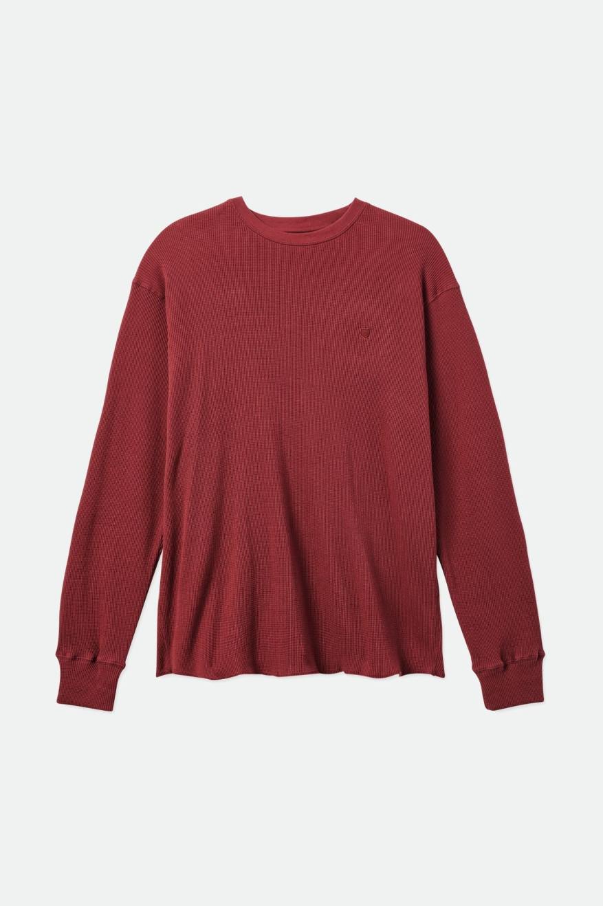 Prendas De Punto Brixton Reserve Thermal L/S Hombre Rojas | GMFZ29058