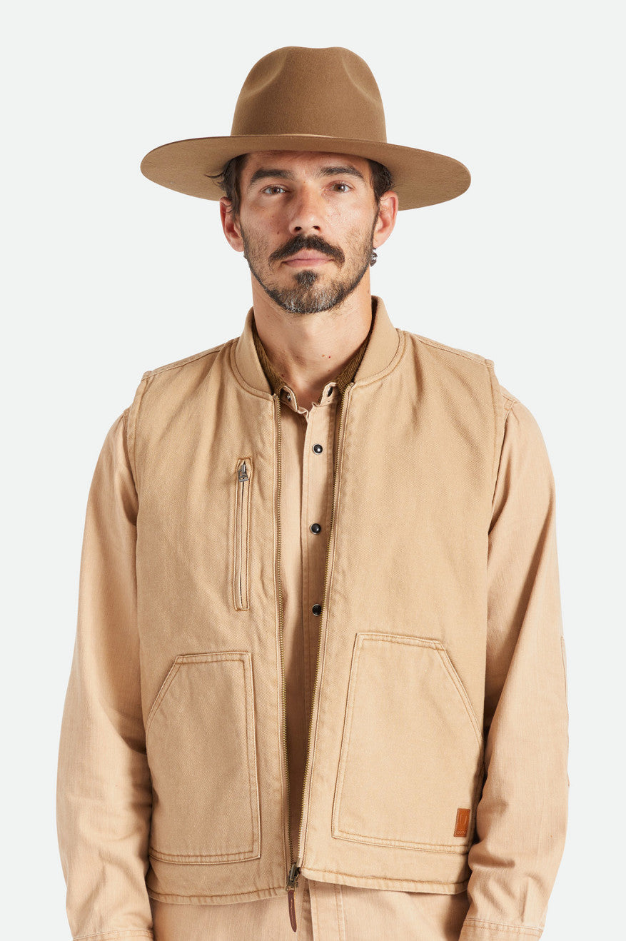 Sombreros Brixton Cohen Cowboy Hombre Beige | GTBY86754