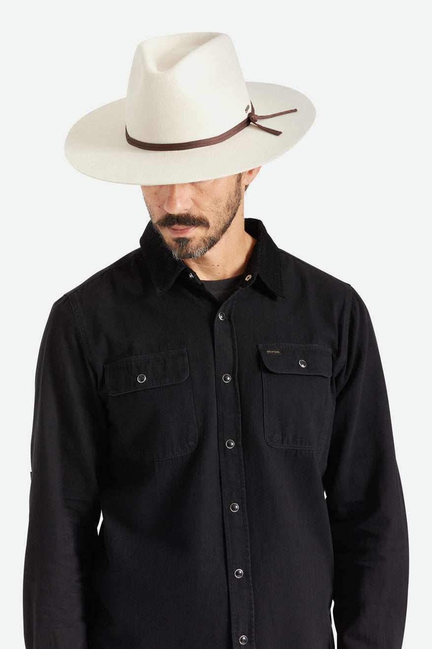 Sombreros Brixton Cohen Cowboy Hombre Blancas | WVFK87051