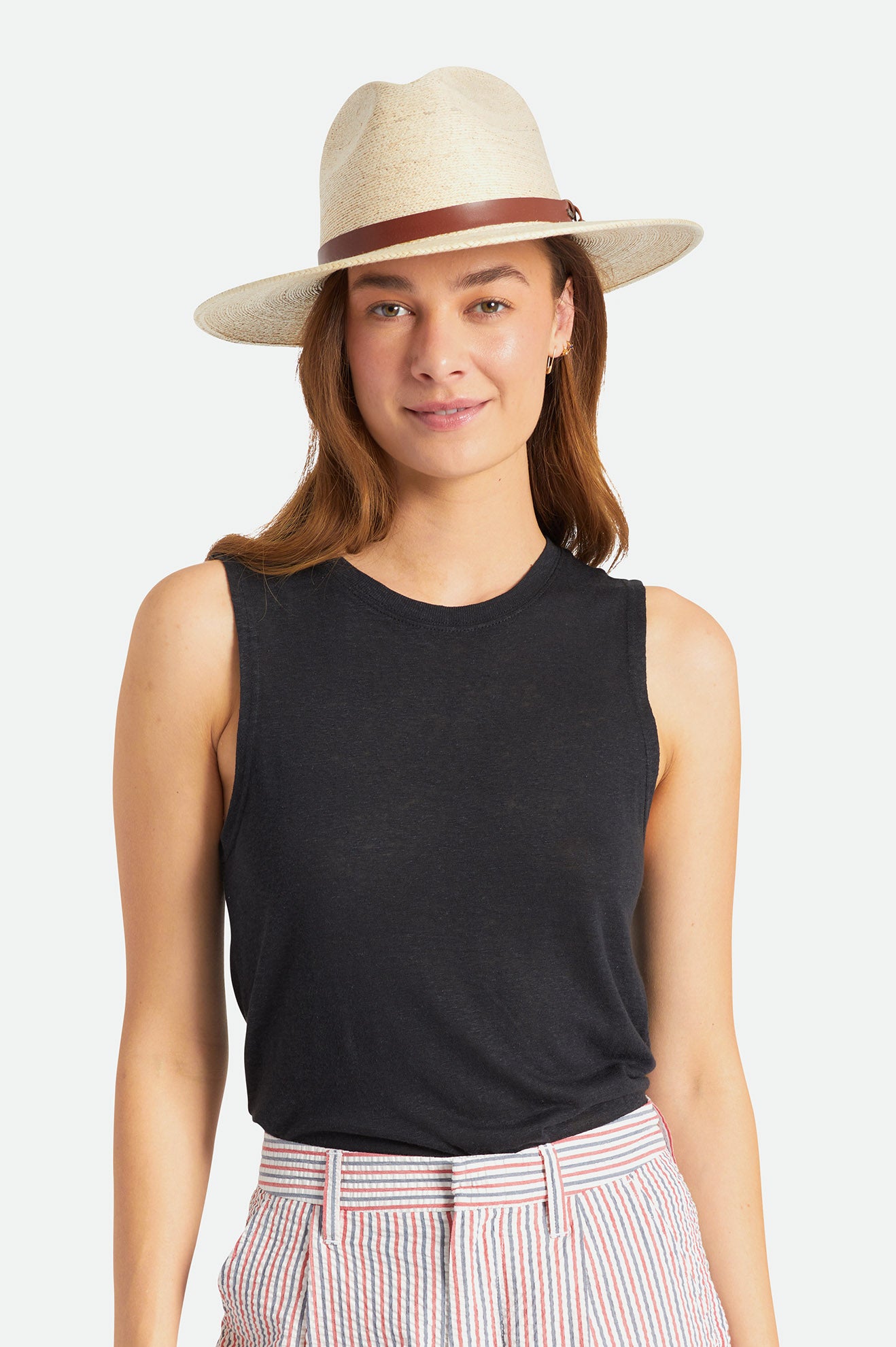 Sombreros Brixton Field Proper Straw Hat Mujer Beige | YLCV28795