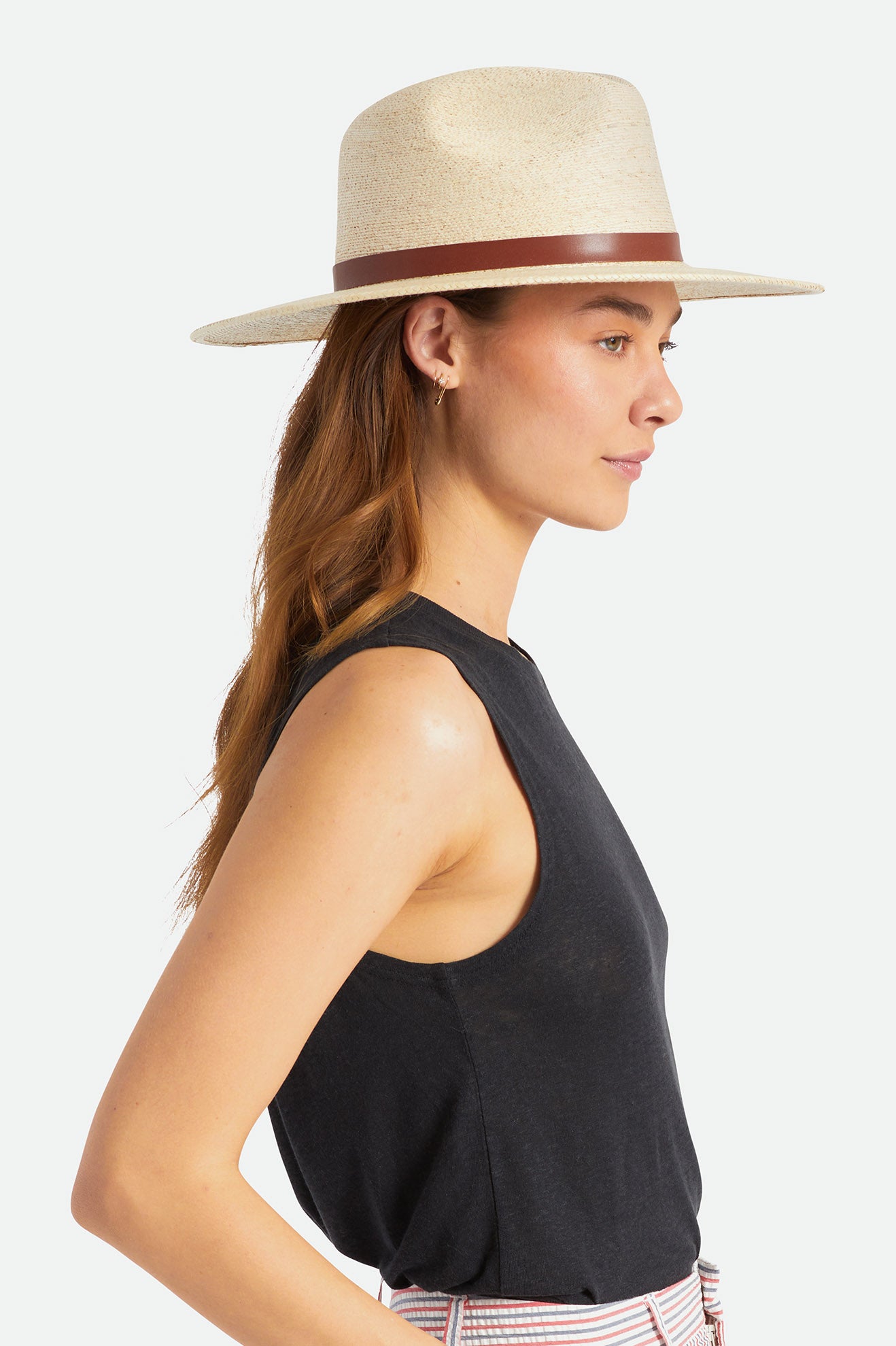 Sombreros Brixton Field Proper Straw Hat Mujer Beige | YLCV28795