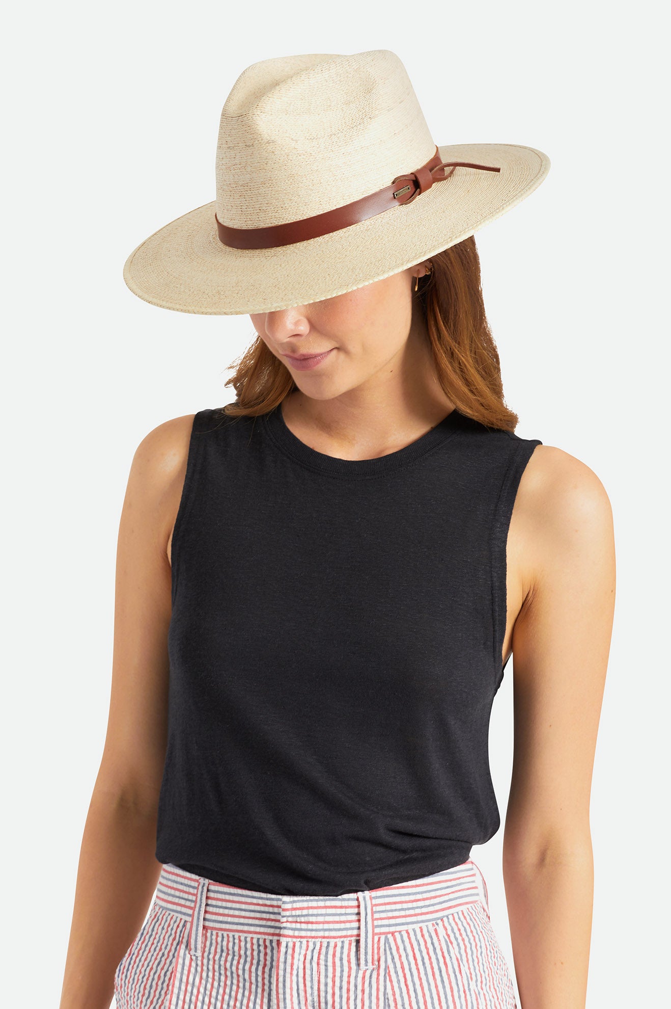 Sombreros Brixton Field Proper Straw Hat Mujer Beige | YLCV28795