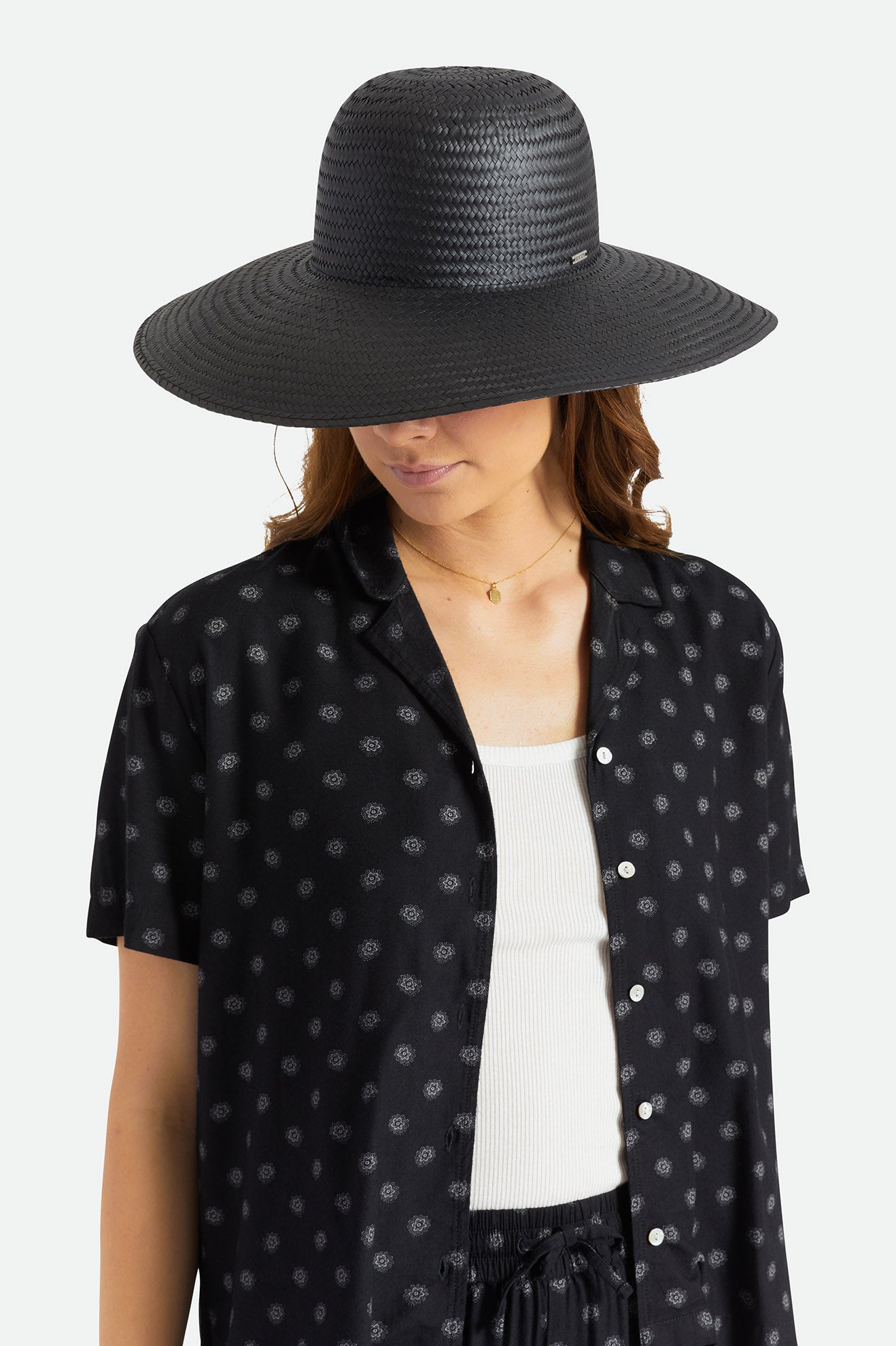 Sombreros Brixton Janae Sun Hat Mujer Negras | YLDB40392