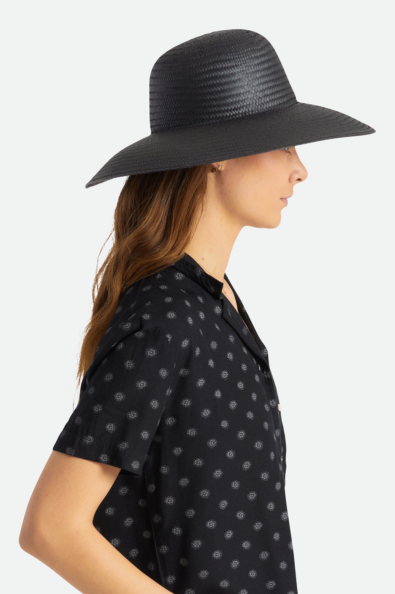 Sombreros Brixton Janae Sun Hat Mujer Negras | YLDB40392