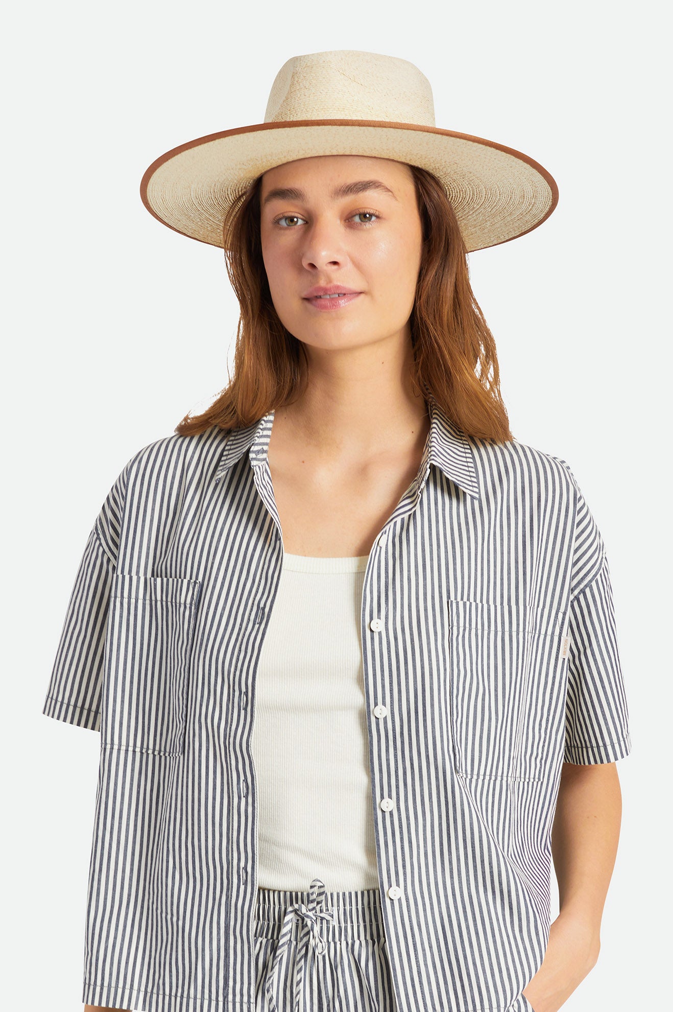 Sombreros Brixton Jo Straw Rancher Hat Mujer Beige | BIXS31069