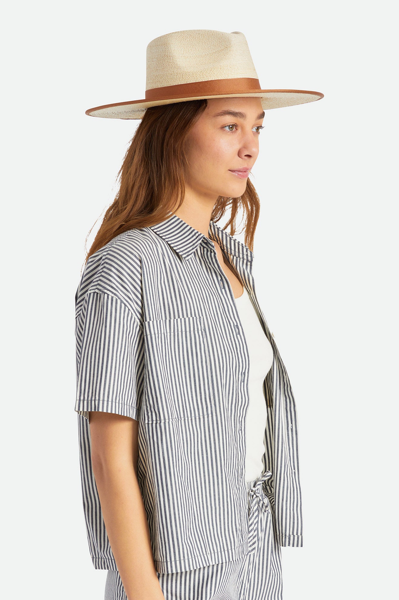 Sombreros Brixton Jo Straw Rancher Hat Mujer Beige | BIXS31069