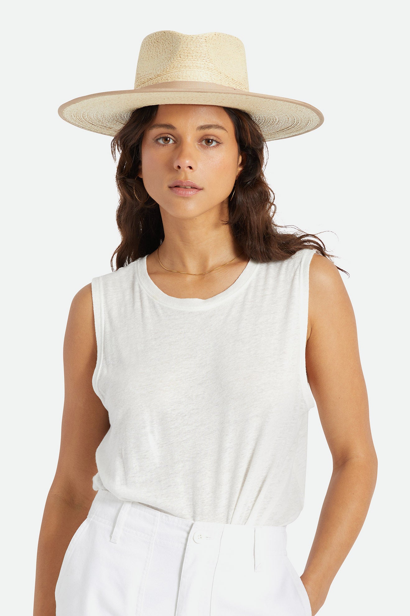 Sombreros Brixton Jo Straw Rancher Hat Mujer Beige | YURI51927