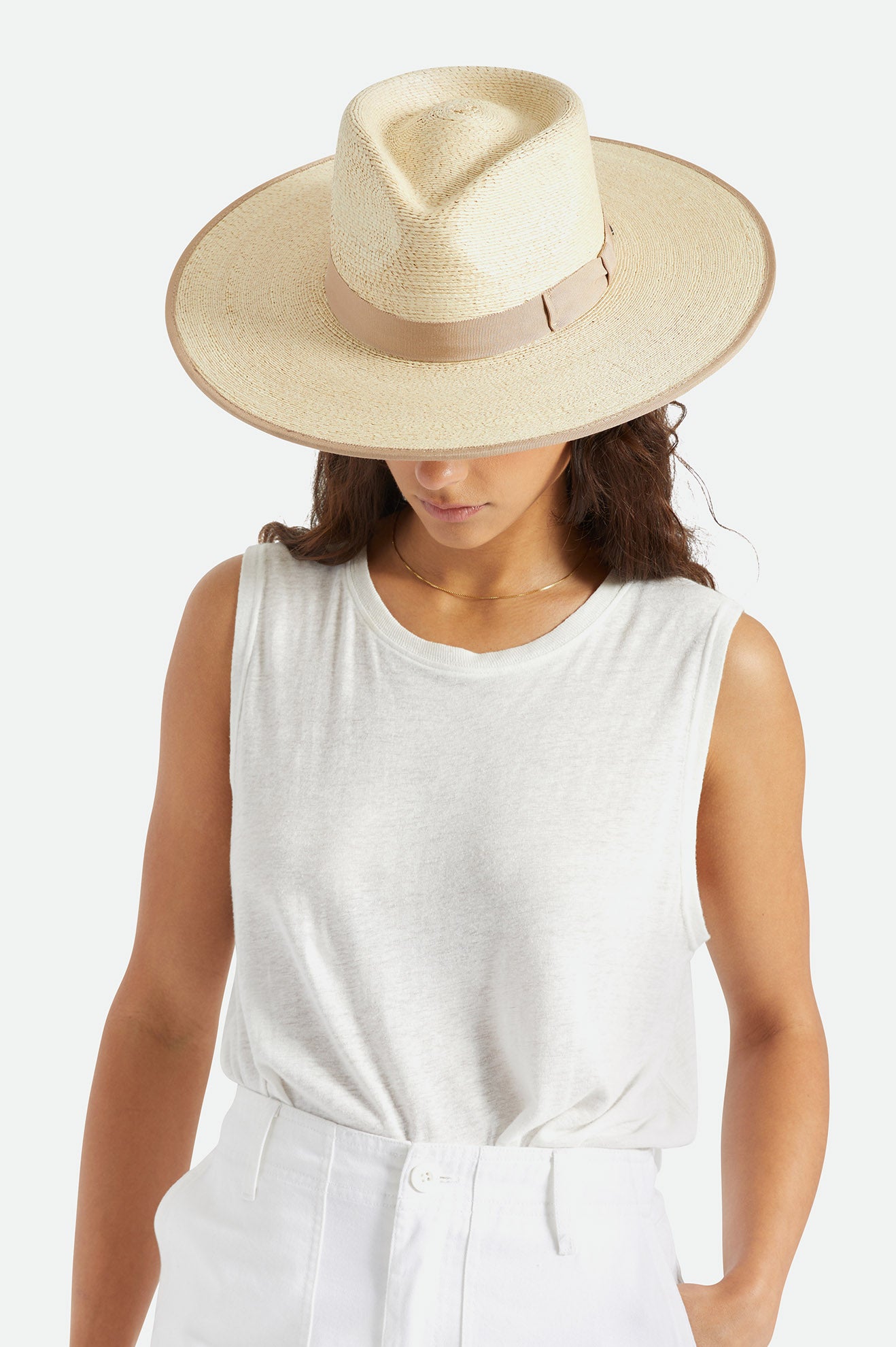 Sombreros Brixton Jo Straw Rancher Hat Mujer Beige | YURI51927