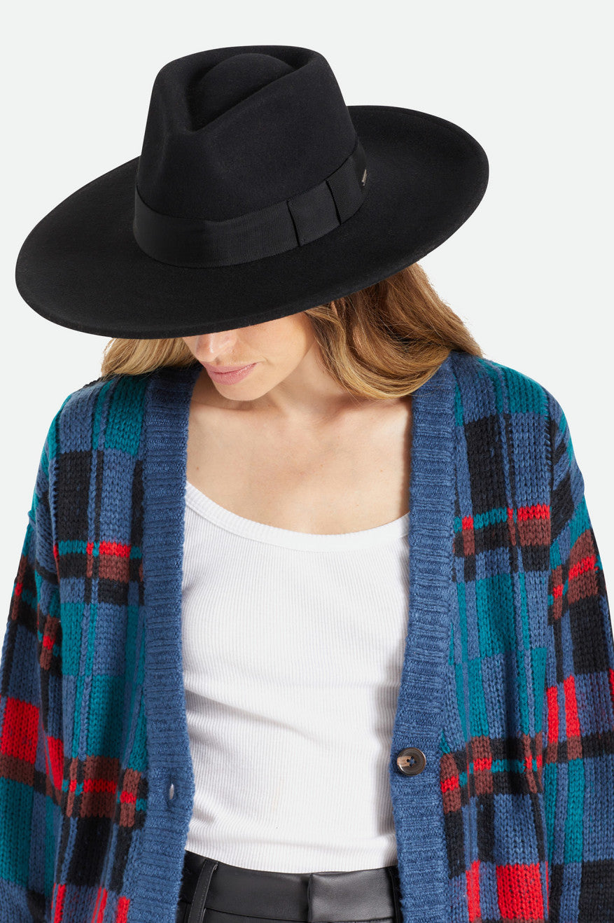 Sombreros Brixton Joanna Felt Hat Mujer Negras | BYRW46178