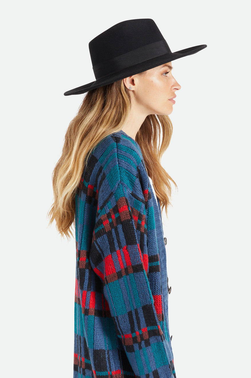 Sombreros Brixton Joanna Felt Hat Mujer Negras | BYRW46178