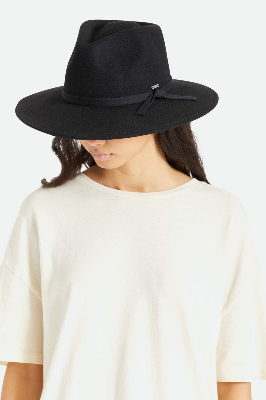 Sombreros Brixton Joanna Felt Packable Hat Mujer Negras | PAZW38612