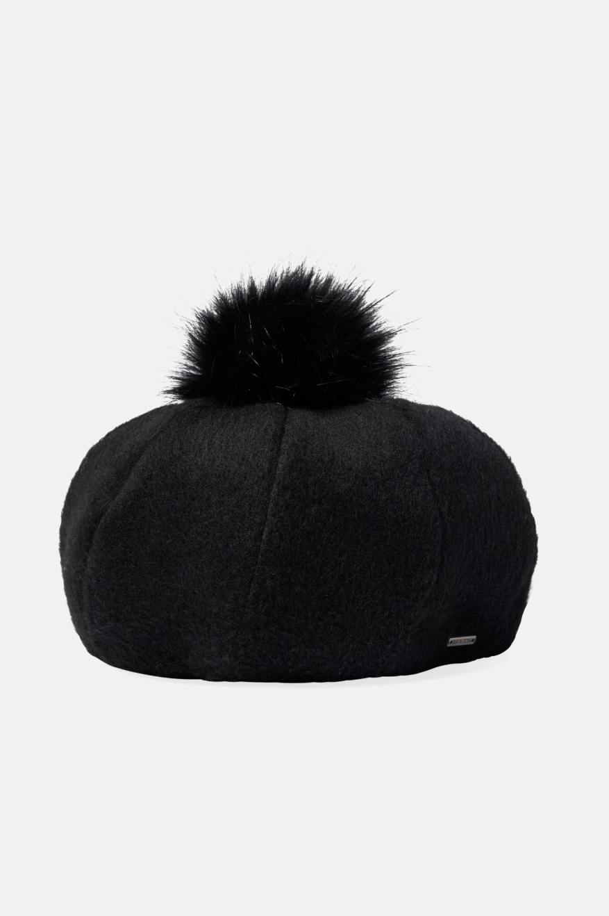 Sombreros Brixton Natalie Oversized Pom Beret Mujer Negras | YFOZ42957