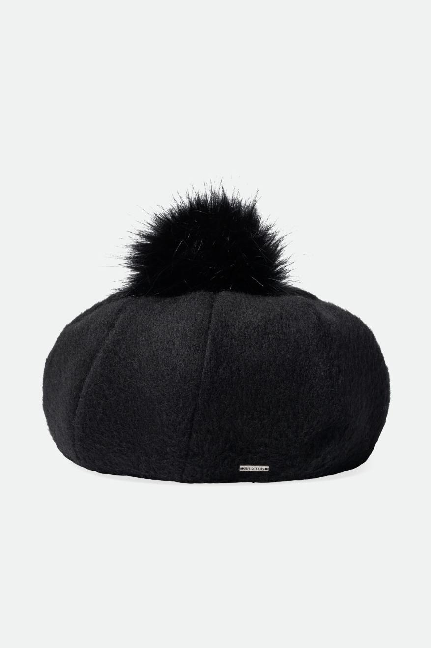 Sombreros Brixton Natalie Oversized Pom Beret Mujer Negras | YFOZ42957