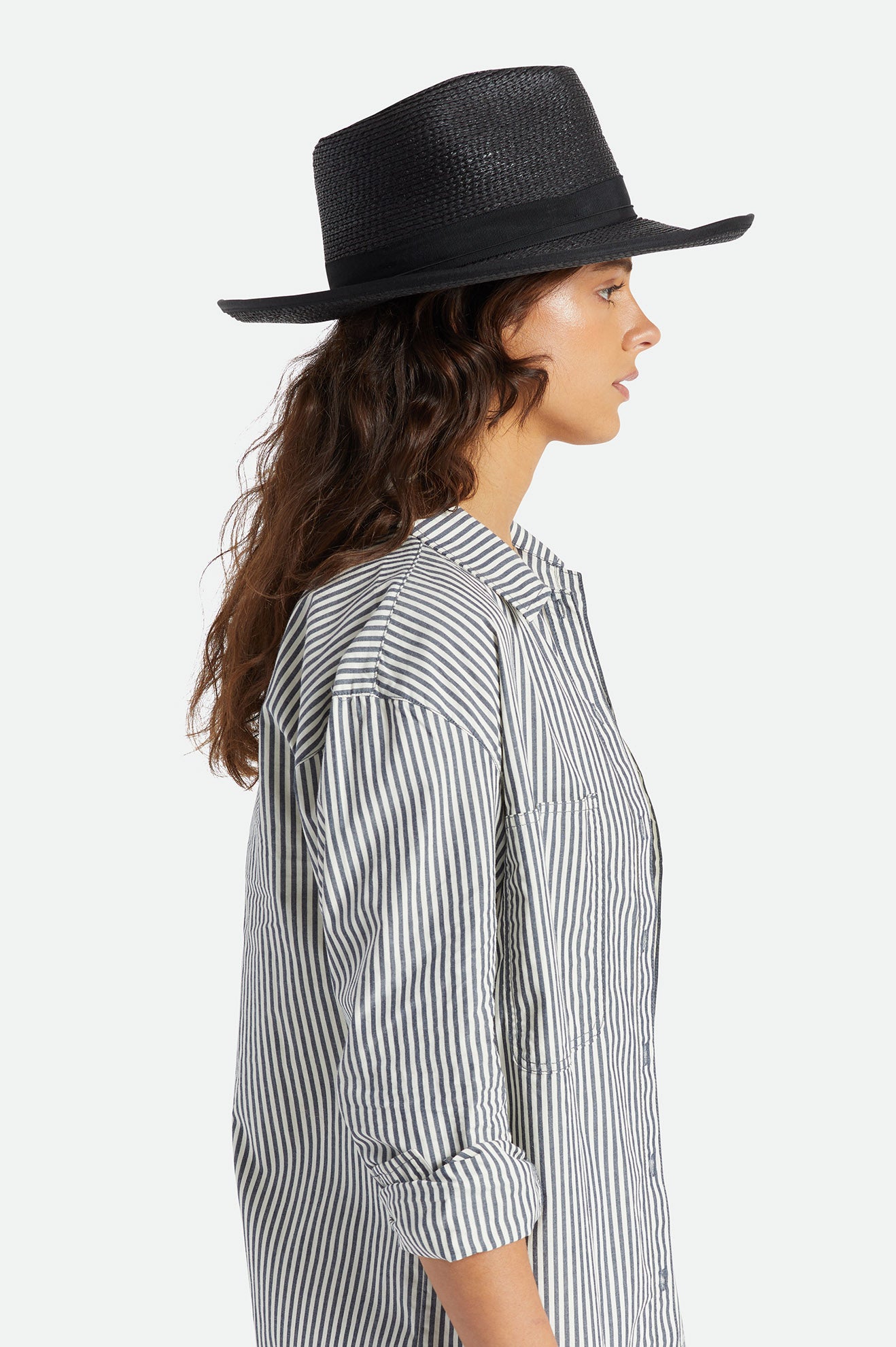 Sombreros Brixton Reno Straw Hat Mujer Negras | EJWR59831