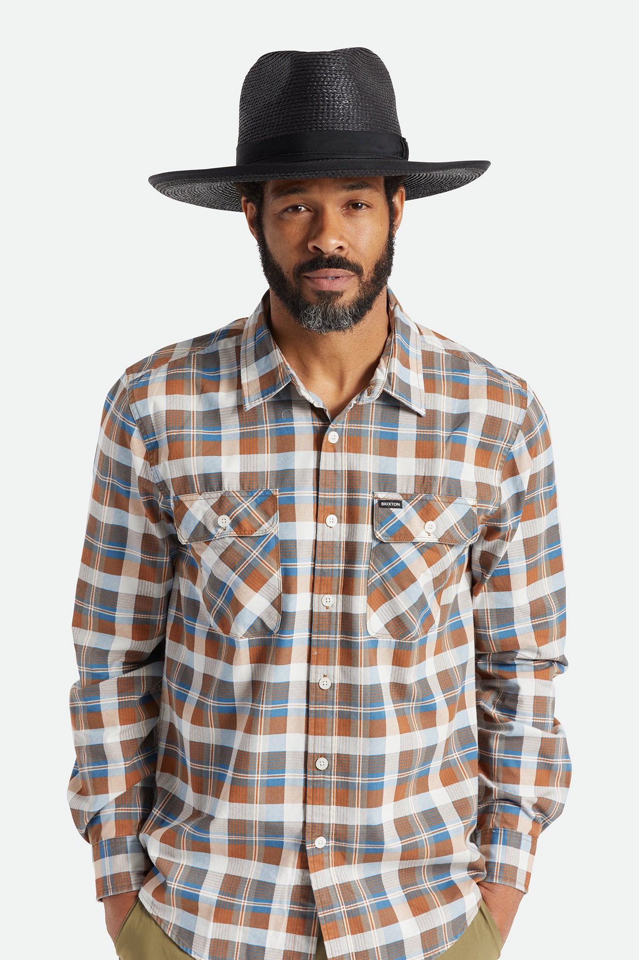 Sombreros Brixton Reno Straw Hombre Negras | PULT53749