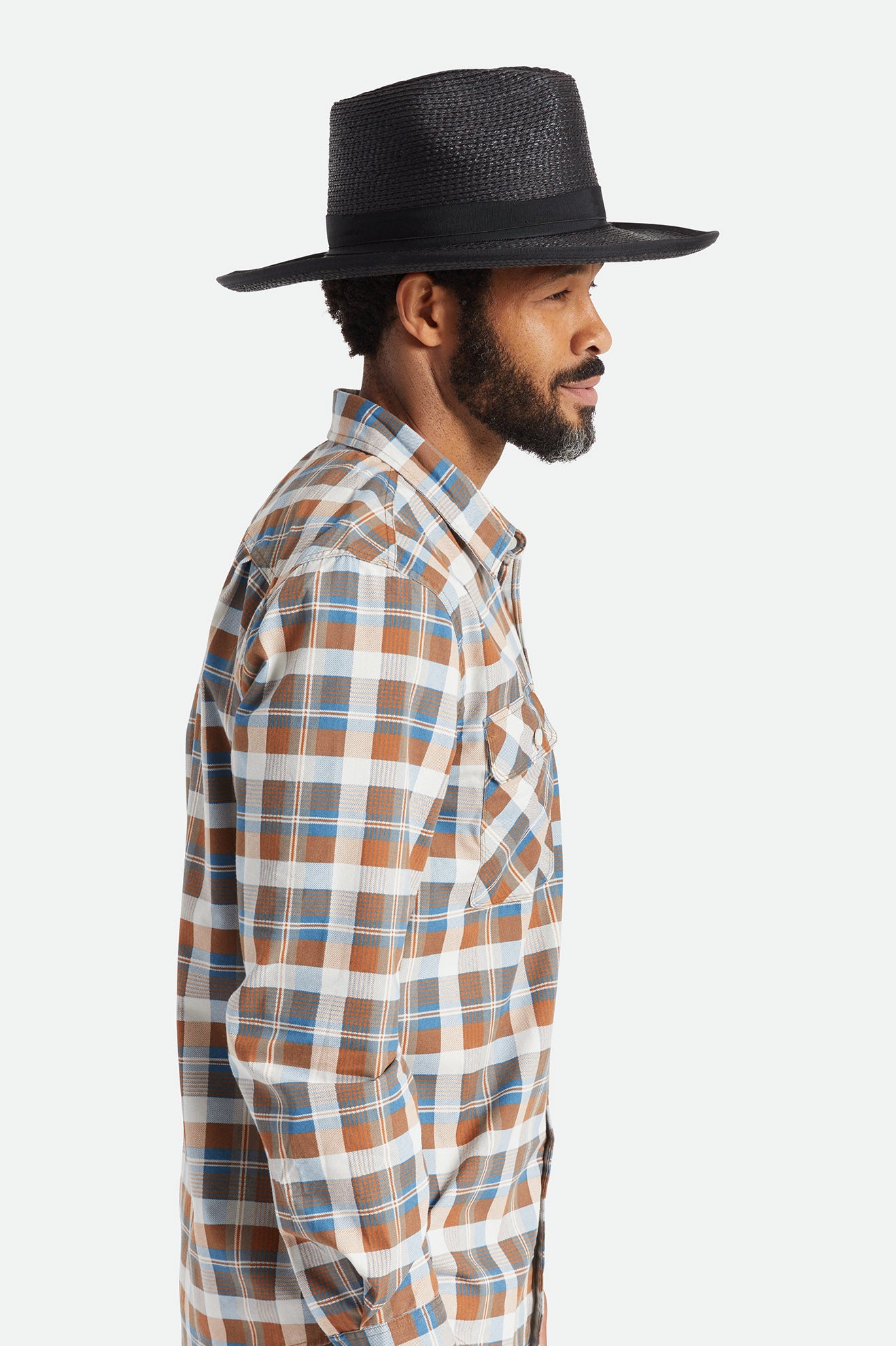 Sombreros Brixton Reno Straw Hombre Negras | PULT53749