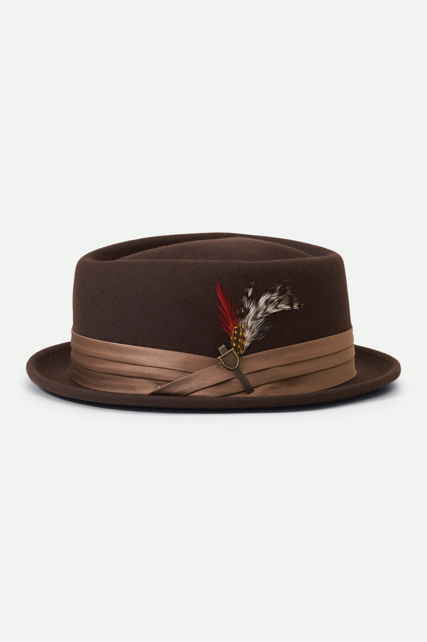 Sombreros Brixton Stout Pork Pie Hombre Marrones | OLTX27096