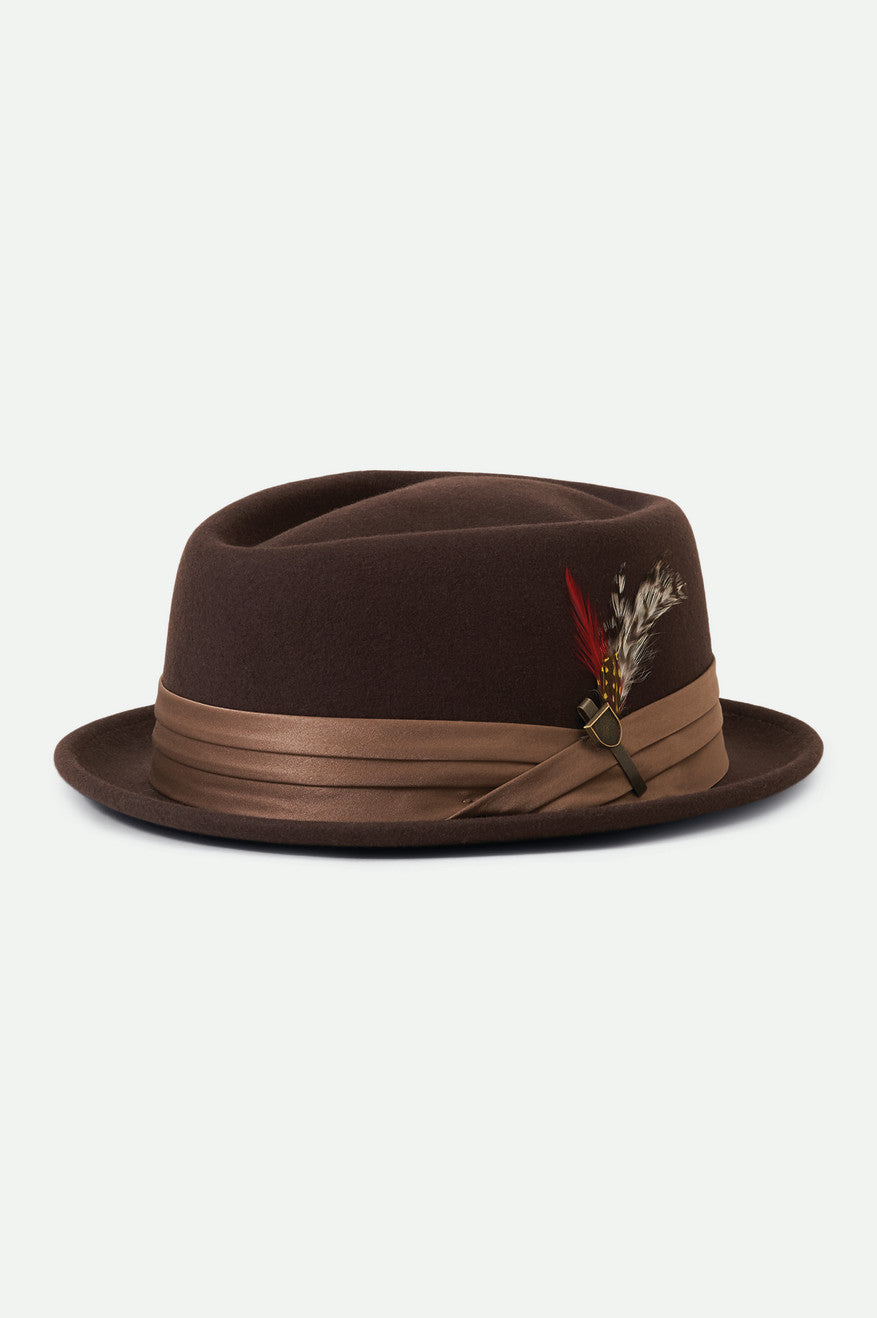 Sombreros Brixton Stout Pork Pie Hombre Marrones | OLTX27096